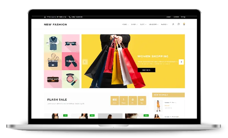 Site e-commerce de mode Exemple de web design et réalisation de site internet e-commerce mode fashion